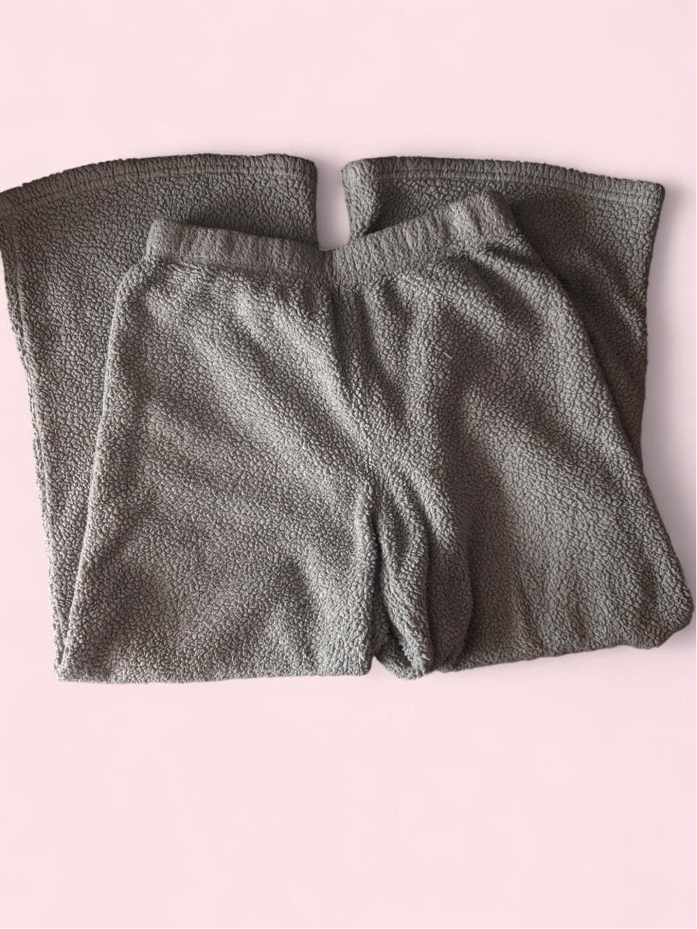 Kids Cozy Sherpa Shorts - Gray
